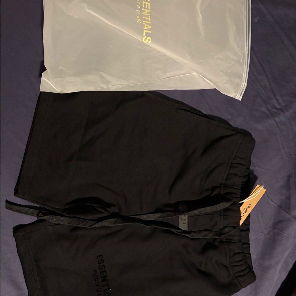 Essentials Black Shorts Set